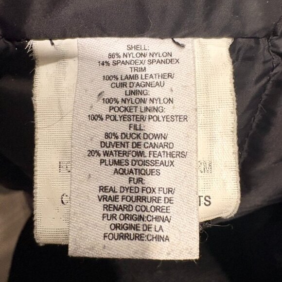 Derek Lam 10 Crosby Fox Fur Down Jacket in Black, Sz 10 - Picture 7 of 7